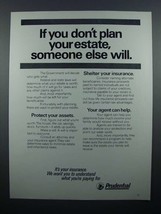 1977 Prudential Insurance Ad - If You Don&#39;t Plan Estate - £14.87 GBP