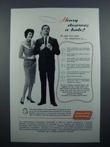 1959 America Fore Insurance Ad - Deserves a Halo - £14.62 GBP