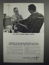 1965 Equitable Insurance Ad - Get Well Without Worries - $18.49