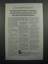 1968 Merrill Lynch Brokers Ad - Stock and Bond Business - £14.74 GBP