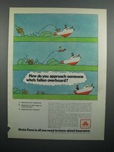 1970 State Farm Insurance Ad - Fallen Overboard - £14.72 GBP