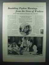 1928 Quaker Oats Cereal Ad - Banishing Pepless - $18.49