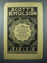 1897 Scott&#39;s Emulsion Cod Liver Oil Ad - Feed Children - £14.54 GBP