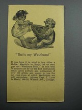 1897 Washburn Mandolin Ad - That&#39;s My Washburn! - $18.49