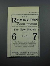 1897 Remington Standard Typewriter Ad - Takes no Liberties - £14.54 GBP