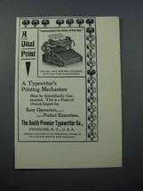 1897 Smith Premier Typewriter Ad - A Vital Point - $18.49