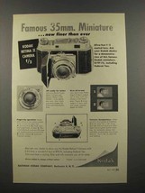 1949 Kodak Retina II Camera Ad - Miniature - £14.77 GBP