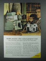 1956 Kodak Signet 35 Camera, Kodaslide Projector Ad - $18.49