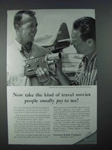 1956 Kodak K-100 Turret Movie Camera Ad - Pay to See - $18.49