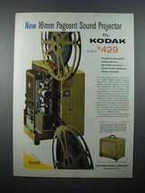 1958 Kodak 16mm Pageant Sound Projector Ad - $18.49