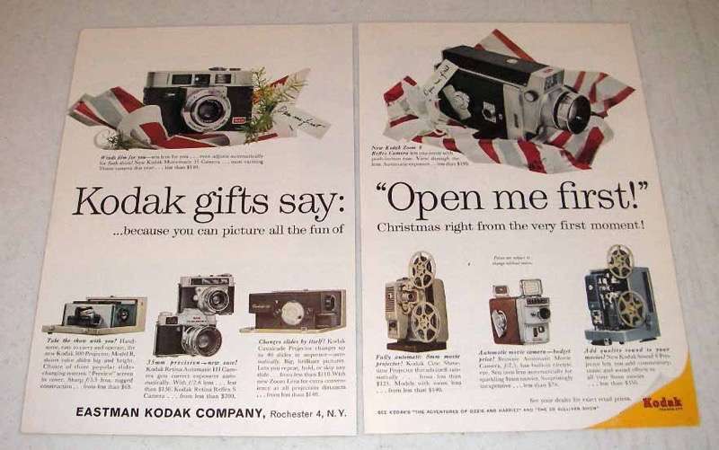 1960 Kodak Camera, Movie Camera, Projectors Ad - $18.49