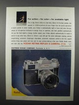 1961 Kodak Retina Reflex S Camera Ad - For Action - £14.77 GBP