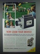 1960 Kodak Zoom 8 Movie Camera Ad - Now Zoom Your Movies - $18.49
