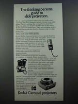 1977 Kodak Carousel Slide Projector Ad - Thinking - $18.49
