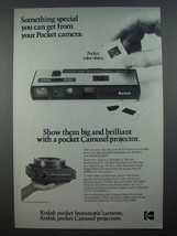 1973 Kodak Instamatic 60 Camera, Pocket Carousel Ad - $18.49