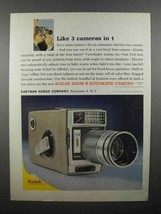 1961 Kodak Zoom 8 Automatic Movie Camera Ad - $18.49
