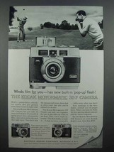 1962 Kodak Motormatic 35F Camera Ad - Winds Film - £14.53 GBP