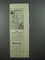 1913 Welch's Grape Juice Ad - Evening Beverage - $18.49