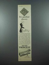 1939 Triscuit Crackers Ad - It&#39;s Justified Thievery - £14.23 GBP