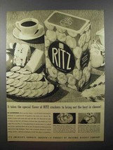1940 Ritz Crackers Ad - Bring Out the Best in Cheese - $18.49