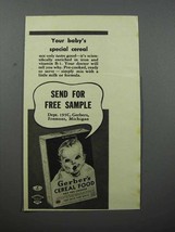 1940 Gerber&#39;s Baby Cereal Food Ad - Special - £14.48 GBP