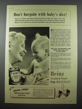 1941 Heinz Strained Tomato Soup Baby Food Ad - £14.53 GBP