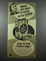 1941 Nabisco Ritz Crackers Ad - Exciting Flavor - £14.48 GBP