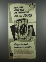 1941 Nabisco Ritz Crackers Ad - Tantalizing Flavor - £14.48 GBP