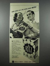 1941 Nabisco Ritz Crackers Ad - We Agree! - £14.48 GBP