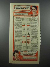 1941 Certo Pectin Ad - A Jelly Champion - £13.80 GBP