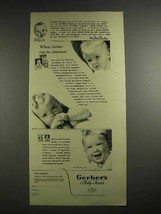 1941 Gerber&#39;s Baby Food Ad - Babies Can Be Choosers - £14.78 GBP