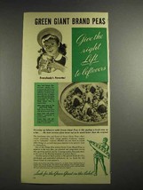 1941 Green Giant Peas Ad - Give Lift to Leftovers - £14.54 GBP