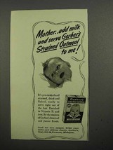 1941 Gerber&#39;s Baby Food Ad - Strained Oatmeal - £14.54 GBP