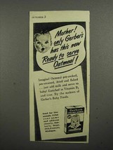 1941 Gerber&#39;s Baby Food Ad - Mother! Only Gerber Has - £14.78 GBP