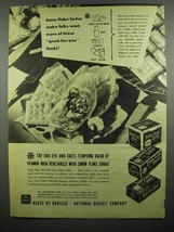 1942 Nabisco Snow Flake Sodas Cracker Ad - Good-for-you - £14.48 GBP