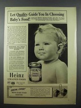 1941 Heinz Strained Carrots Baby Food Ad - Quality - £14.53 GBP