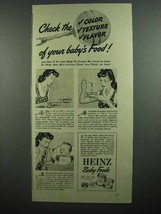 1942 Heinz Baby Food Ad - Check the Color, Texture - £14.72 GBP