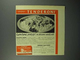 1944 Van Camp&#39;s Tenderoni Ad - Good Food Plenty of It - £14.55 GBP