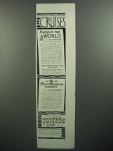 1930 Hamburg-American Line Cruise Ad - Around the World - £14.48 GBP