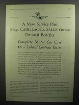 1930 Cadillac, La Salle Car Ad - Unusual Benefits - $18.49