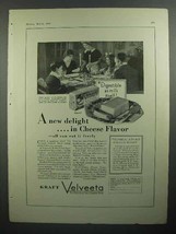 1930 Kraft Velveeta Cheese Ad - A New Delight in Flavor - $18.49