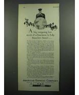 1931 American Express Travel Ad - Made It a Business - £14.78 GBP