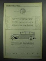 1931 Cadillac V-8 Car Ad - £14.78 GBP
