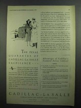 1931 Cadillac - La Salle Car Ad - Excellence - $18.49