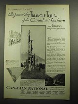 1931 Canadian National Railroad Ad, Kitwanga Totem Pole - £14.52 GBP