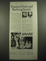 1931 Hawaii Tourist Bureau Ad - Passion Fruit - £14.46 GBP