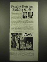 1931 Hawaii Tourist Bureau Ad - Passion Fruit - £13.82 GBP