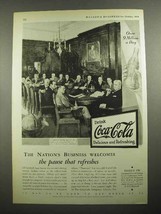 1931 Coca-Cola Soda Ad - Nation's Business Welcomes - $18.49