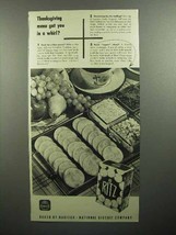 1945 Nabisco Ritz Crackers Ad - Thanksgiving - £14.48 GBP