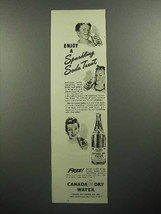 1945 Canada Dry Water Ad - Sparkling Soda Treat - £14.53 GBP